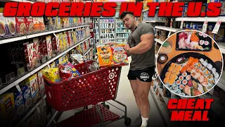 THE ANOMALY GOES GROCERY SHOPPING IN THE U.S | 5,000 CALORIES PER DAY | HUGE CHEAT MEAL!