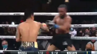 Mark Magsayo vs Gary Russell Jr fullfight highlight (SPLIT)