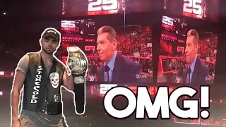 STONE COLD LIVE REACTION AT RAW 25! OMG!