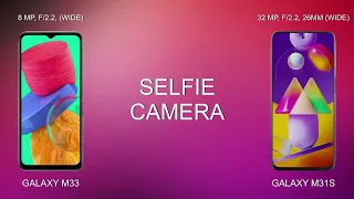 Samsung Galaxy M33 vs Samsung Galaxy M31s comparison