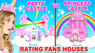 Rating FANS CASTLE Builds In Adopt Me! (Roblox)