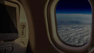 ASMR Airplane Cabin White Noise Window View Sound Ambience 7 Hours 4K - Sleep Relax Focus Chill