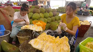 Thailand Tropical Fruits You Must Try! Fruit Cutting Skills Collection! - Thai Street Food