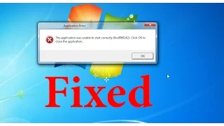 Fix problem  (0xc0000142) حل مشكلة