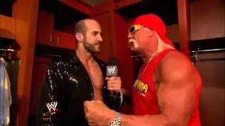 Cesaro talks to Hulk Hogan