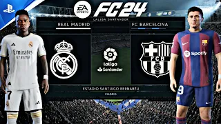 EA FC24 - Real Madrid CF vs FC Barcelona | PS5™[4K60]Gameplay | Laliga EA Sports2023-24 | El Clásico