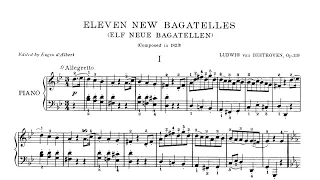 Ludwig van Beethoven - Bagatelle in G minor, op. 119, no. 1 [Score]