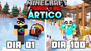 SOBREVIVENDO 100 DIAS NO MINECRAFT HARDCORE NO ÁRTICO