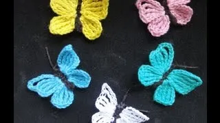 БАБОЧКА Вязание крючком  BUTTERFLY Crochet