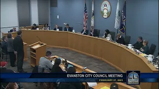 Evanston City Council Meeting 2-27-2023