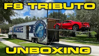 My Ferrari F8 Tributo Review and  UNBOXING with Surprise Pagani Visit