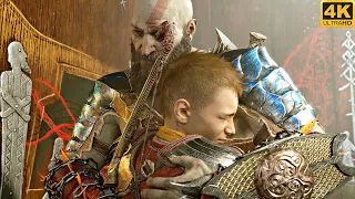 Atreus Says Goodbye to Kratos and The Others - God of War Ragnarök Ending 4K