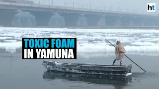 Delhi pollution woes: Toxic foam floats in river Yamuna