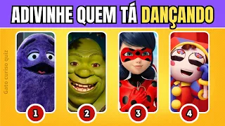 ADIVINHE QUEM TÁ DANÇANDO! 😻🔊 Grimace, Banguela, El Gato, Jax, Pomni, Chipi Chapa #adivinheamusica