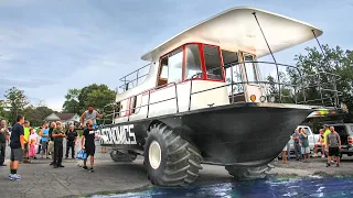 Amphibious Driving Houseboat Full Build - Ultimate Off-Road RV