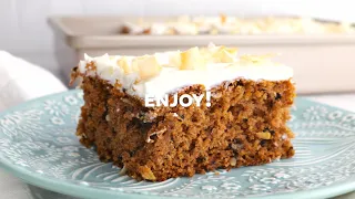 Easy Healthy Carrot Cake with Greek Yogurt Icing