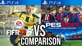 FIFA 17 Vs PES 2017 PS4