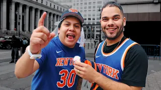 Experience the Energy outside of MSG after a Knicks Playoff Victory!