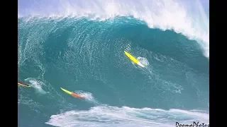 Wipeouts Jaws Peahi Maui Big Wave Surfing 2018 SONY 4K