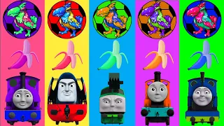 Looking For Thomas And Friends | きかんしゃトーマス トーマス戦車エンジン | Wrong Head Thomas And Friends, Banana Ball