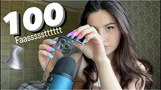 Asmr 100 faaassst triggers in 10 minutes 🌪️ Veryy fassst ASMR 💨 NO TALKING