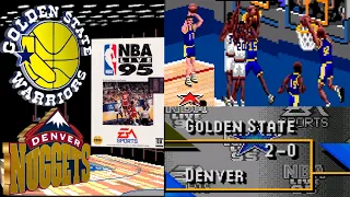 NBA Live 95 | Golden State Warriors vs Denver Nuggets | Playoffs Round 1 Game 3 | #nbalive95