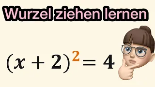 Warum 90% bei dieser Gleichung nicht richtig Wurzelziehen können? Nach x auflösen