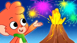 Happy New Year! | Club Baboo | Dinosaur Fireworks | Learn Dinosaurs for Kids