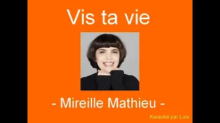 Karaoké Vis ta vie Mireille Mathieu