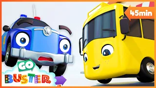 🔒🚨 Buster Meets The Police! 🔒🚨 | Go Learn With Buster | Videos for Kids