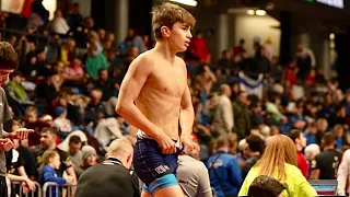 U17 T. Lytvynenko (UKR) vs E. Jankowski (POL) 65kg. Freestyle youth boys wrestling.