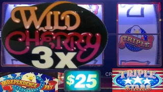 HIGH LIMIT SLOTS! $25 INDEPENDENCE DAY + TRIPLE DOUBLE WILD CHERRY + TRIPLE STARS + DOUBLE GOLD!