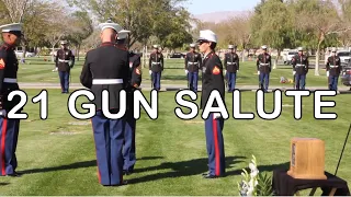 29 Palms Marines 21 Gun Salute Funeral