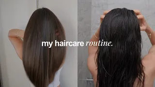 HAIRCARE ROUTINE 2024 | long, healthy & thick hair | aesthetic & realistic routine | Irida