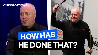 “That should never go in!!” Higgins Pots 'Ridiculous' Black in Win Over Wilson | Eurosport Snooker