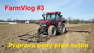 FarmVlog #3 - Příprava půdy před setím jaro 2024 - CASE MAXXUM 110 - Statek Peštík