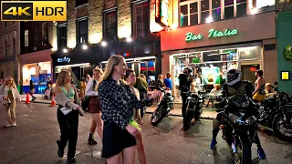 London Night Walk Tour | May 2022 | Central London Nightlife and Night Out [4K HDR]