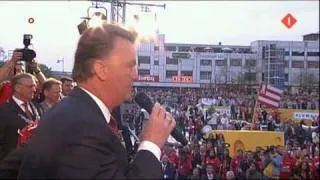 Louis van Gaal: AZ Kampioen 2009 / Huldiging Alkmaar 26-04-2009