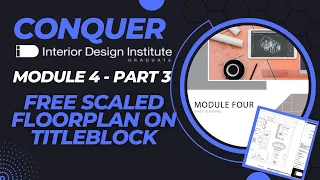 IDI MODULE 4 PART 3 - SketchUp Free 3 Ways to draw Furniture and Fixtures | Easy Scaled Title Block
