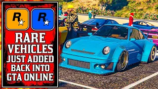 Rockstar Just Added Back Tons of RARE VEHICLES to GTA Online! (GTA 5 Online New Update)