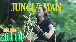 Jungle Man | 6 Months Survival | Create Fire and Catch Stream Fish | Ep 1