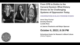 Conversations in Black Freedom Studies: Challenging Systems of Oppression