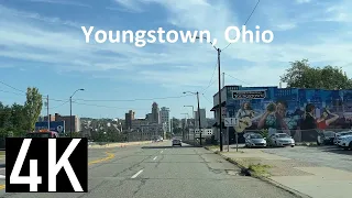 Downtown Youngstown, Ohio 4K Street Tour - Driving Wick Avenue
