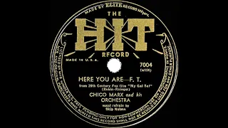 1942 Chico Marx - Here You Are (Skip Nelson, vocal)