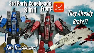 TRANSFORMERS Pocket Toys Trans Sphere Evil Energy T.S 02 J-Soldier 3 in 1 (Coneheads) Review
