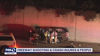 Freeway shooting in Daly City results in crash, six injured