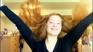Watch Me Brush Out and Play With My Curly Ginger Hair!!! (Satisfying)