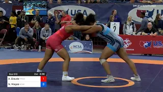 68 Kg Consolation Alexandria Glaude Titan Mercury Wrestling Club Vs Nahiela Magee Army WCAP