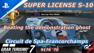 Gran Turismo 7 Super License S-10 Circuit de Spa Francorchamps | GT7 Super License S-10