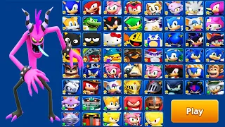 Sonic Dash - Zazz Unlocked and Fully Upgraded - All Characters Unlocked -Run Gameplay